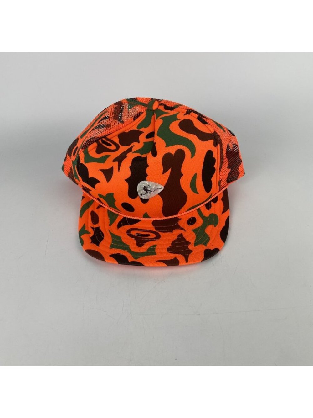 Tom Yankton Music Rascal Flatts Guitar Pick Orange Camo Hunting Snapback Hat